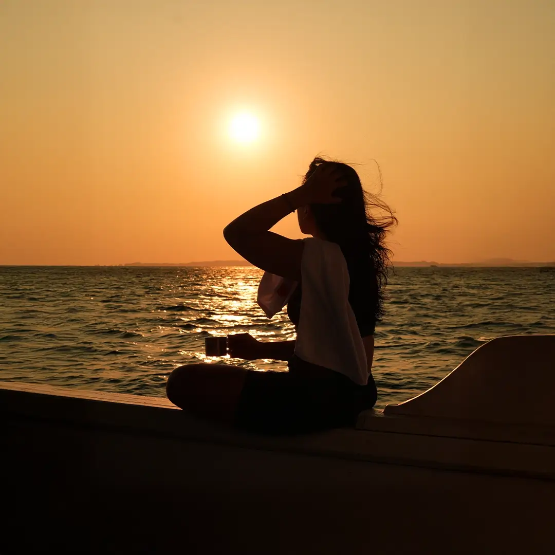 Enjoy golden-hour coastal views.