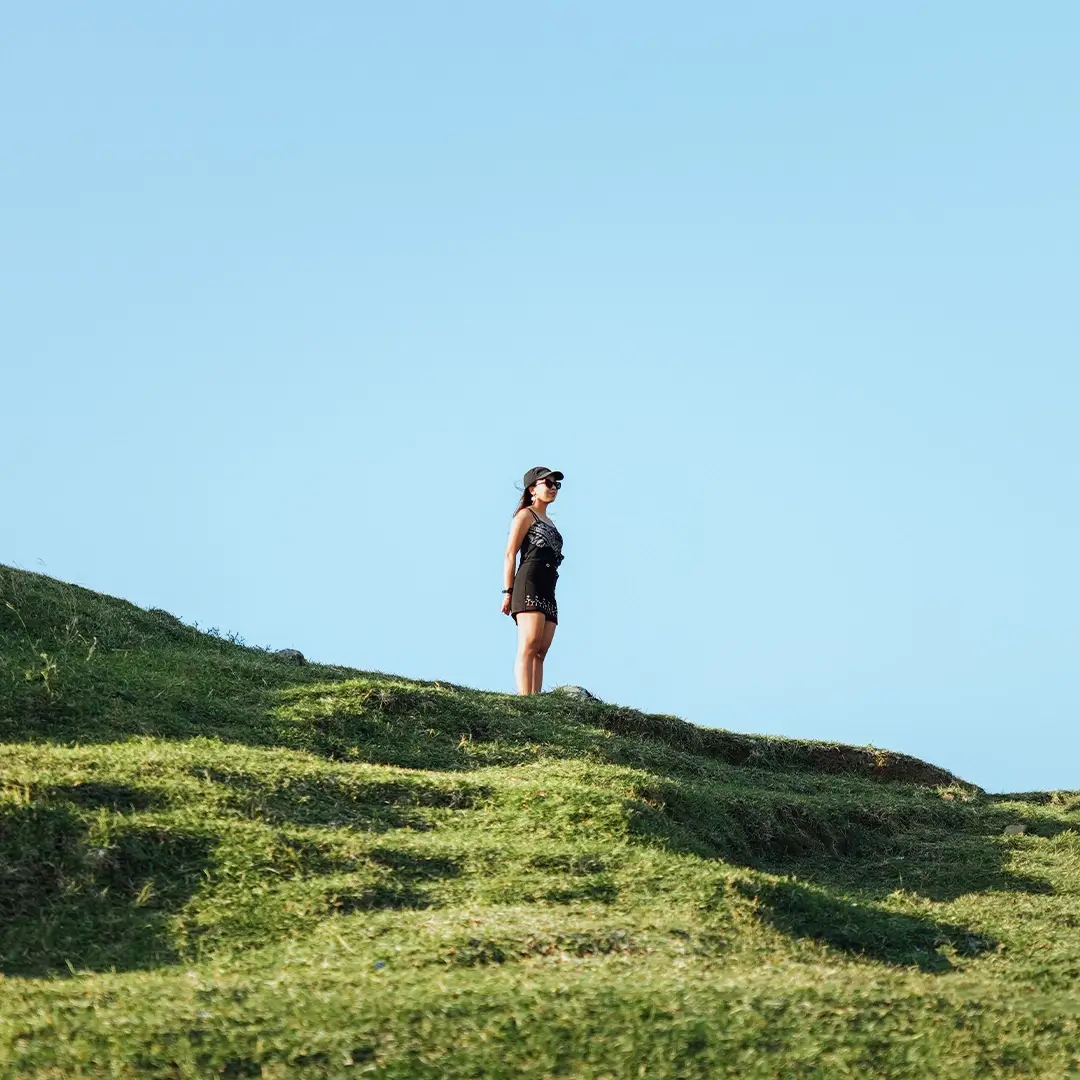 Welcome the morning from a dramatic coastal ridge.