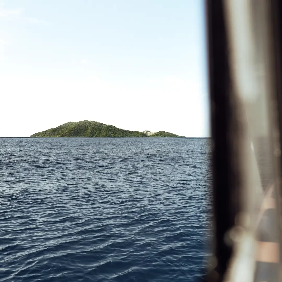 Sail & explore a mysterious volcanic lake on an island.